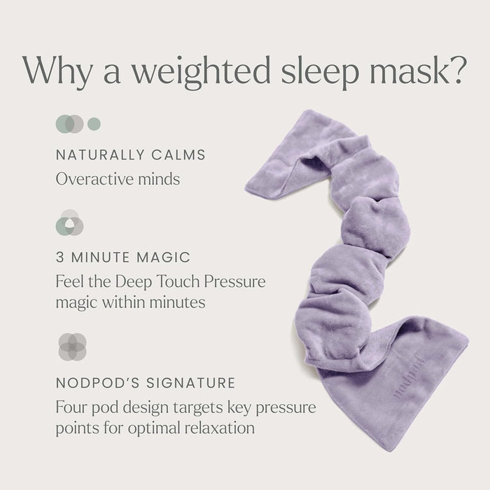 Patented Gentle Pressure Sleep Mask, Weighted Eye Mask