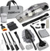 Car Cleaning Kit, Car Vacuum Kit, Gray Car Interior Detailing Kit with 8000PA High Power Vacuum, Including 7Pcs Detailin