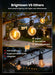 108FT 52LED Solar String Lights Outdoor with Remote & USB Port