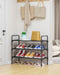 Shoe Rack for Closet, Shoe Storage, 27.6" Wide - 3 Tiers, Black