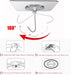 Adhesive Wall Hooks Clear 50lb(Max) Heavy Duty Hanging Sticky-10 Pack