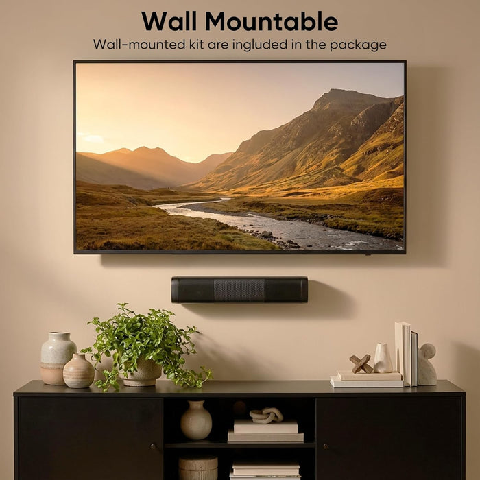11.7-inch Sound Bar, Small Size & Big Power, Center-Channel Speakers