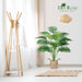 28" Fake Palm Tree, Artificial Floor Plant with Boho Woven Basket