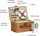 Wicker Picnic Basket for 2, Vintage Picnic Basket - Flower