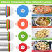 Adjustable Rolling Pin with Thickness Rings for Baking, Stainless Steel Designs Dough Roller Pins for Cookie Decorating 
