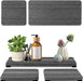 3PCS Water Absorbing Stone Tray, DryingNeat Diatomite Stone Sink Tray, Instant Dry Sink Coasters, Kitchen Sponge Hand Soap Holder, Countertop Fast Drying Counter Trays,8 * 4inch and 4 * 4inch