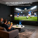 [Built-in Apps] Mini Projector with WiFi and Bluetooth, Native 1080P Portable Movie Projector for Bedroom, Android 12, Auto Vertical Keystone, 180° Rotation, Compatible with HDMI/USB/TV Stick/Laptop