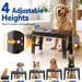Elevated Dog Bowls Large Breed Raised Dogs Bowl Stand Large/Medium Sized Dog Slow Feeder Dogs Bowls Food Water Stands 5 Heights Adjustable 9/11/12/14in Pet Feeder Dish Station