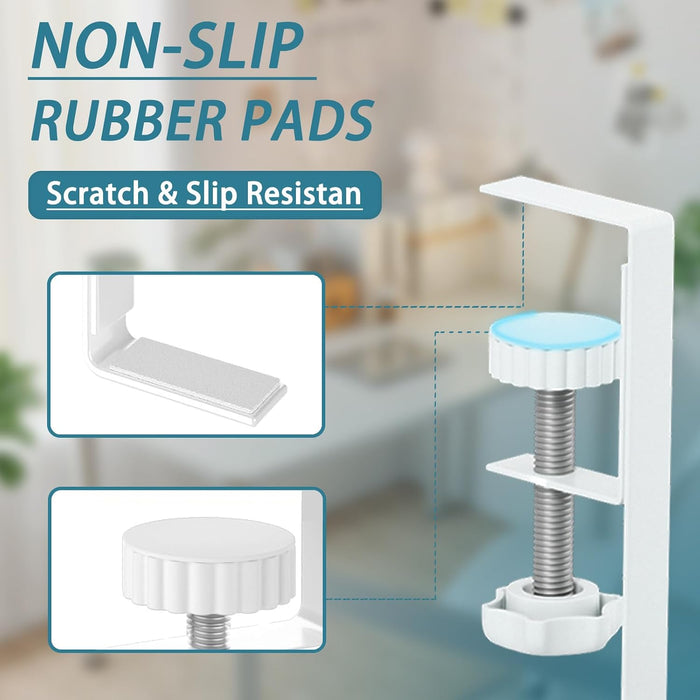 Under Desk Cable Management Tray, No Drill Mesh Cable Tray Cord Organizer