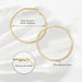 4 Pairs Silver Gold Hoop Earrings for Women | 14K Gold Plated Hoop Earrings Set Hypoallergenic Earring Lightweight Dangle Earrings Set
