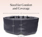 Satin Sleep Mask | Eye Masks for Sleep - Charcoal Black