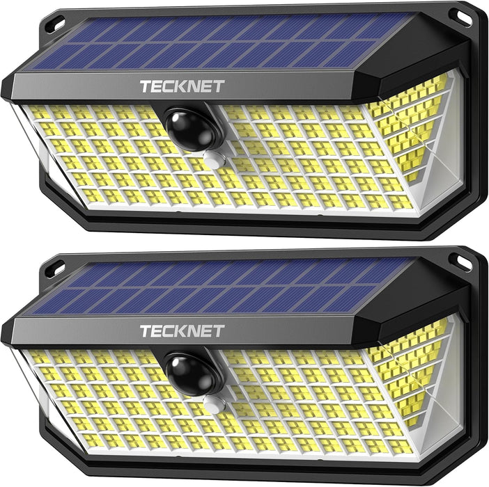 416 LED Solar Lights Outdoor Motion Sensor Waterproof 4200lm,2 Pack