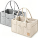 2-Pack Diaper Caddy Organizer - Newborn Essentials Baby Registry Must Haves - Sturdy Nursery Storage Bin & Portable Car 