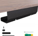 Under Desk Cable Management Tray (16.5 in, Metal, Black)