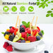 400PCS Bamboo Appetizer Forks, Fancy Toothpicks for Appetizers - 3.5 Inch