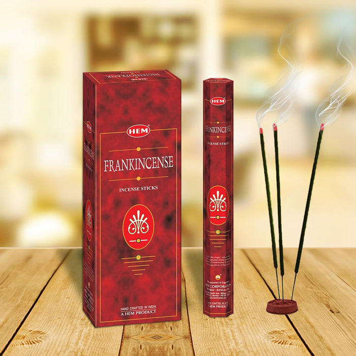 Frankincense - Box of Six 20 Sticks Tubes, 120 Sticks Total - Incense From India