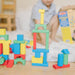 Melissa & Doug 100 Wooden Building Blocks with Storage Box