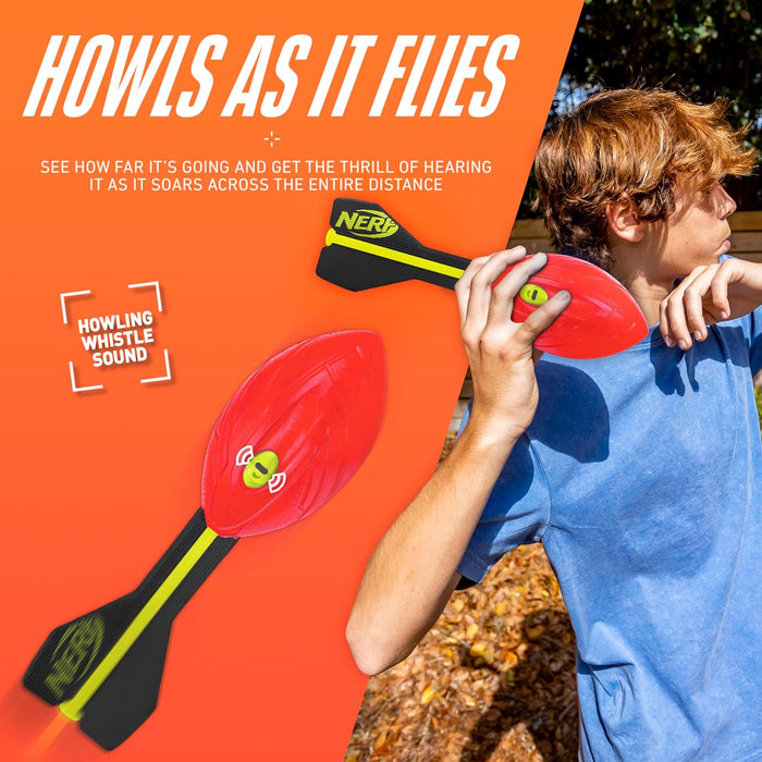 Vortex Aero Howler Foam Ball, Classic Long-Distance Football, Flight-Optimizing Tail, Whistling Sound, Indoor & Outdoor 