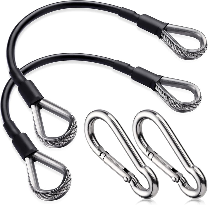 2PCS Gym Extension Cable, 10/20/39in Cable Machine Attachment