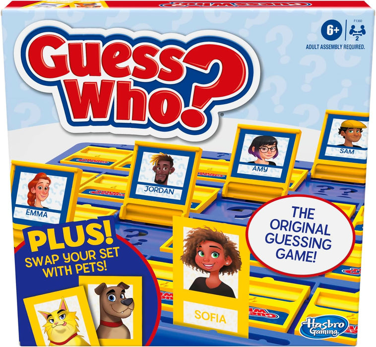Guess Who? Plus Board Game with People & Pet Cards