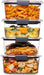 Brilliance BPA-Free Food Storage Container Set with Airtight Lids, 5-Pack (3.2 Cup) - Perfect for Lunch, Meal Prep, and Leftovers