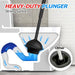 2in1 Toilet Brush and Plunger Set - Bathroom Bowl Holder Combo