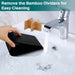 Black Toothbrush Holder, 5 Slots Bathroom Organizers and Storage