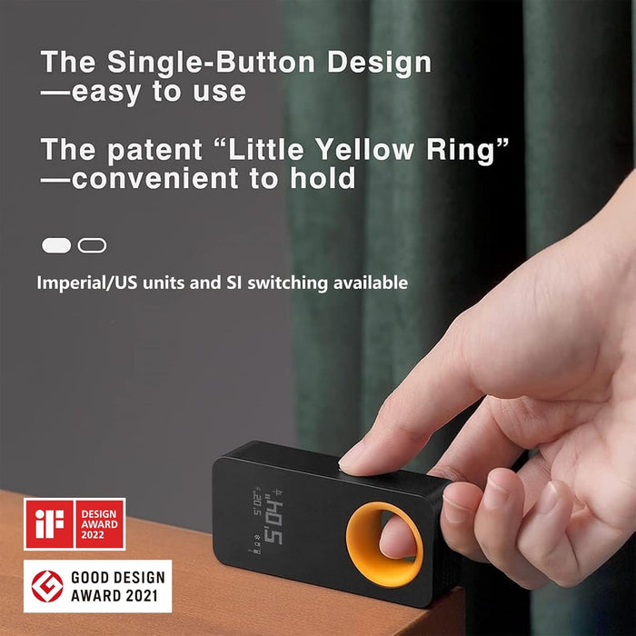 Pocket-Size Laser Measuring Tool, EDC Gadget Birthday Gift for Men Dad
