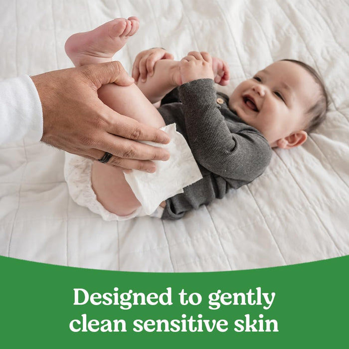 Natural Care Sensitive Baby Wipes, Unscented, Hypoallergenic, 99% Purified Water, 12 Flip-Top Packs (768 Wipes Total), Packaging May Vary