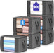 90L Large Storage Bags, 6 Pack Clothes Storage Bins Closet Organizers