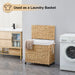 160L Rolling Three-Section Laundry Hamper