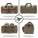 Waxed Canvas Duffle Bag - 50L Weekender Overnight Travel Bag