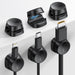6Pack Cord Organizer, [1s Lock] Spring Cable Holder Clips for Desk