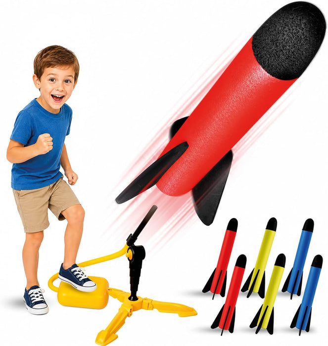 Rocket Launcher for Kids - Outdoor Toys for Kids Ages 4-8 Years - Kids Gift