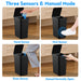 Bathroom Trash Can with Lid, 2 Pack 2.2 Gallon Automatic Touchless Garbage Can, Small Motion Sensor Smart Trash Can, Sli