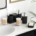 Bathroom Accessories Set - 10PC Gorgeous Black Bathroom Set