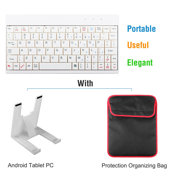 80-Key Mini USB Wired Keyboard with Carry Bag