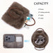 Women Furry Handbag Winter Fluffy Tote Bags Fuzzy Crossbody Shoulder Bag Faux Fur Purse