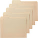 Sturdy File Folders with Reinforced Tabs for Filing and Organization, 1/3-Cut Tab, Assorted Positions, Letter Size, 8.5x11 inches, Manila, 100-Pack