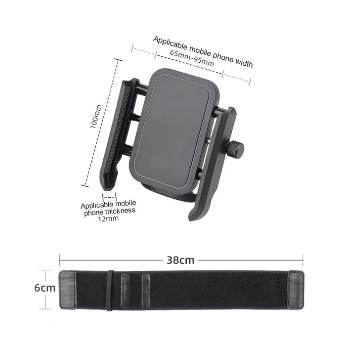 Multi-Function Phone Holder for Car 360 Rotation Wristband Mobile Support Universal Phone Stand for Sports Cycling Motorcycle