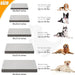 Orthopedic Dog Bed for Large Dogs with Waterproof Lining, Grey, 35x22