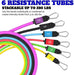 Patented Basic Series Resistance Band Set - Resistance Bands with Snap Reduction Tech, 2 Handles, 2 Ankle Straps, 1 Door