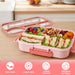 Bento Box for Adults,4 Compartments Lunch Box, Snack Containers Reusable Lunch Containers Drop-Proof, Dishwasher Safe & 