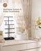 3-Tier Jewelry Organizer Stand, Metal Jewellery Holder, Dresser Display Rack for Necklace Earring Bracelets Rings, Gift 