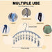 1/2/3PCS Legging Organizer for Closet, Pants Hangers With10 Clips Holds Space Saving Hanging Closet Organizer