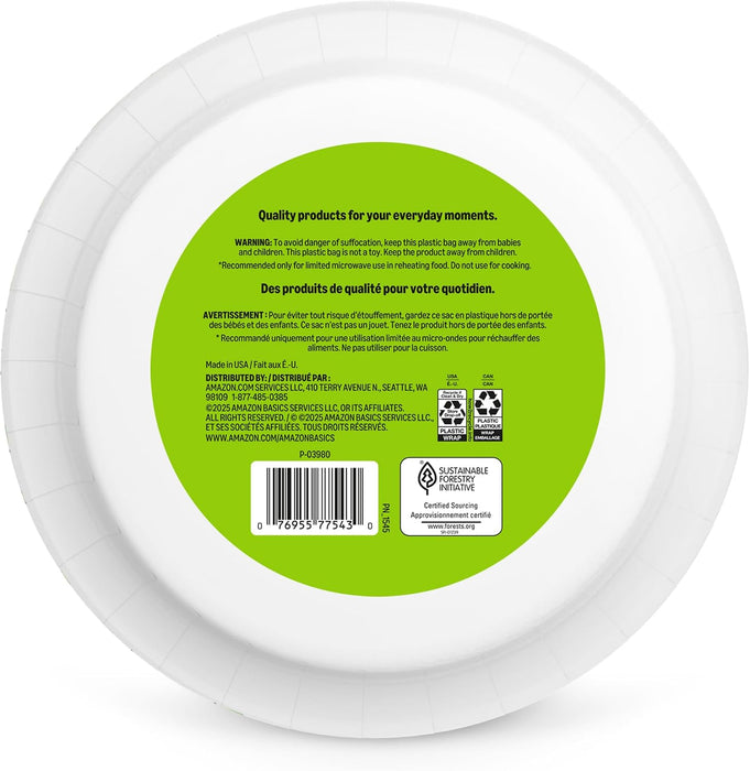 Everyday Paper Plates, 10 Inch, Disposable, 150 Count, Packaging May Vary