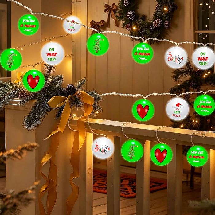 Christmas Decorations,11.8 FT LED Christmas Lights String,Battery Operated