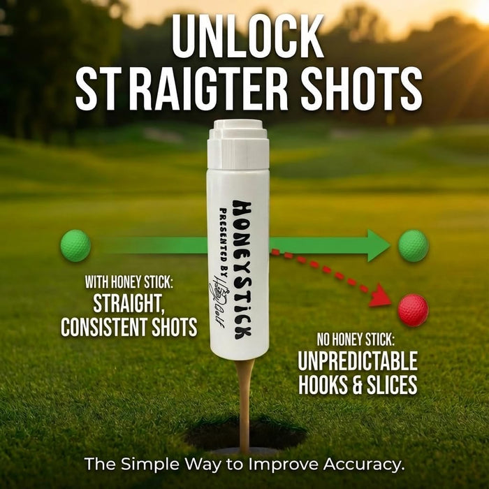 HoneyStick Anti Slice Gel for Golf Clubs - Anti-Hook Spin Reducer for Driver, Woods, Hybrids, Irons - Golf Accessories f