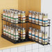 Pull Out Spice Rack Organizer for Cabinet, Slide Out Spice Racks