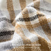 Plaid Chenille Knit Throw Blanket, 50"x60", Grey & Beige